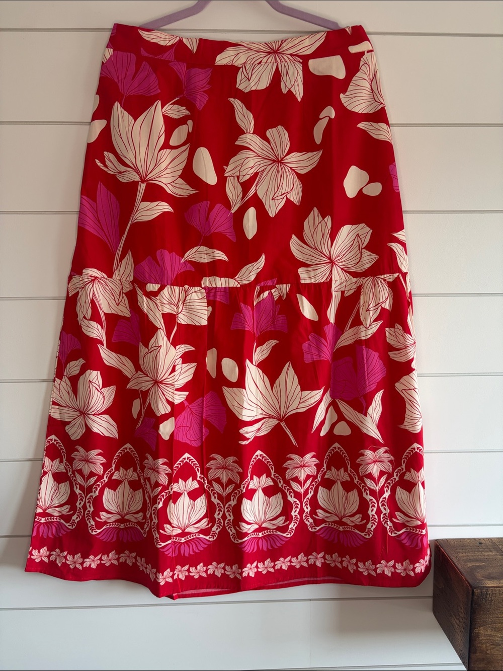 Maude Vivante Cotton Floral Skirt NWT Size XL